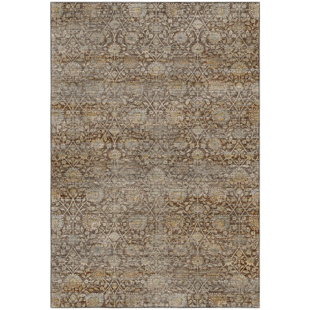Machine Washable Aristo AR3 Brown 3' x 5' Rug