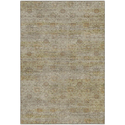Machine Washable Aristo AR3 Green 9' x 12' Rug