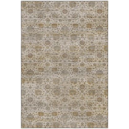 Machine Washable Aristo AR3 Ivory 3' x 5' Rug