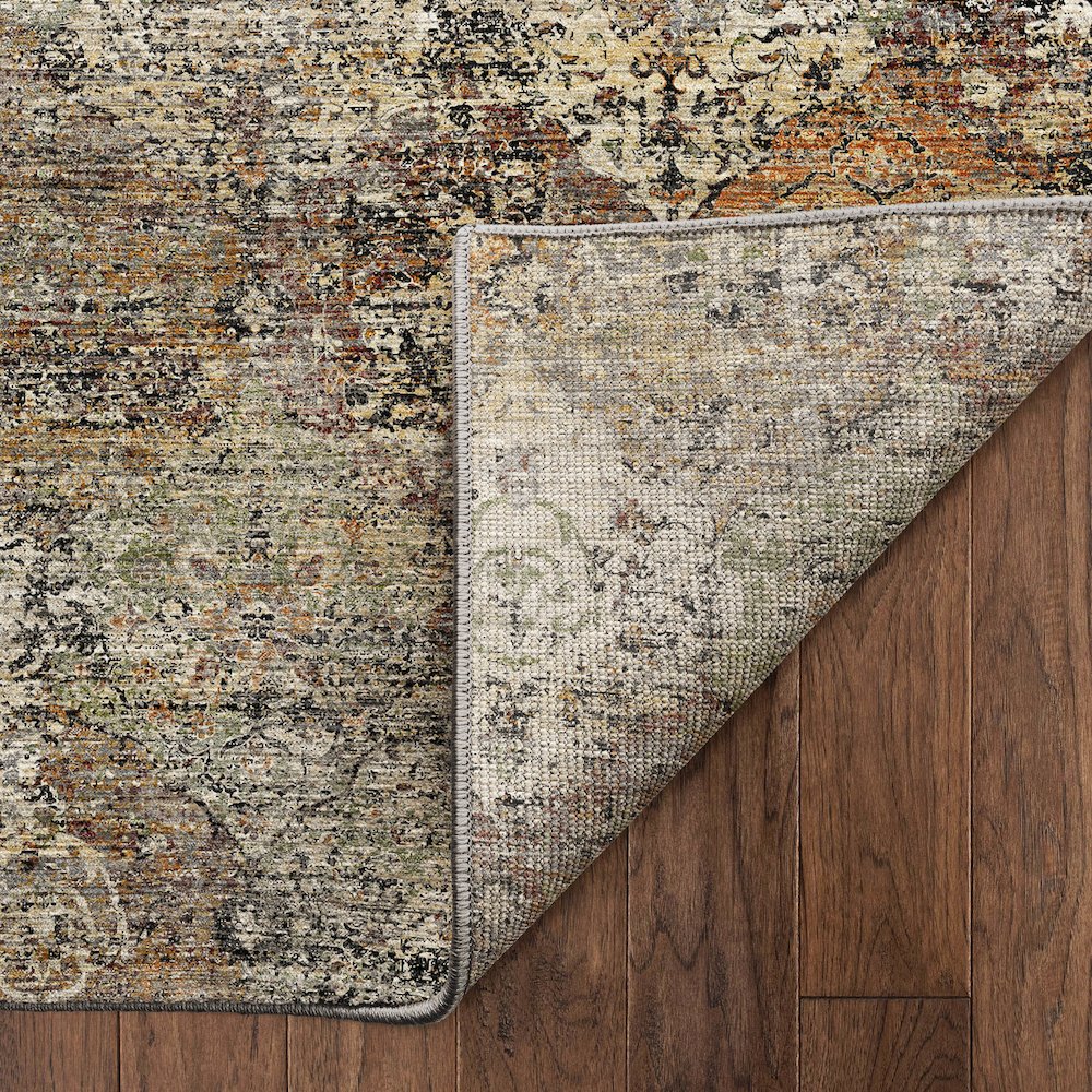 Machine Washable Aristo AR4 Brown 8' x 8' Round Rug