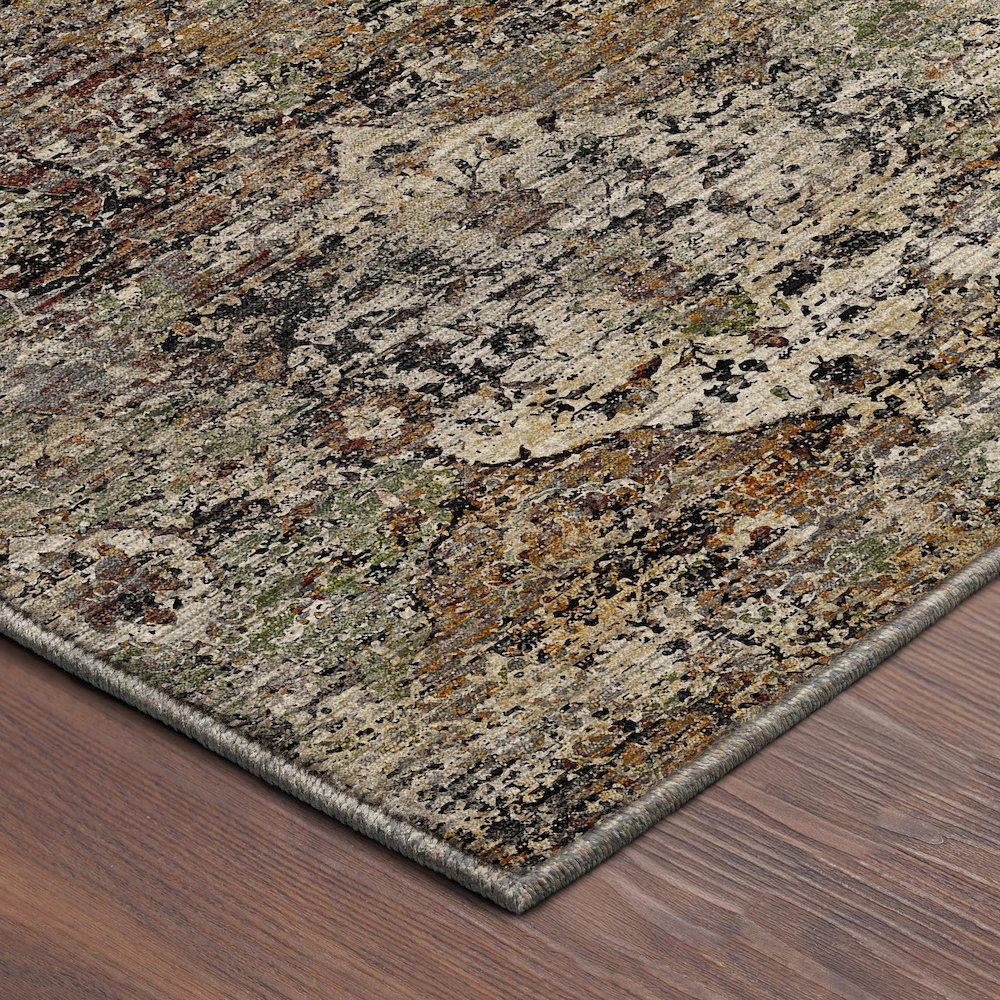 Machine Washable Aristo AR4 Brown 8' x 8' Round Rug