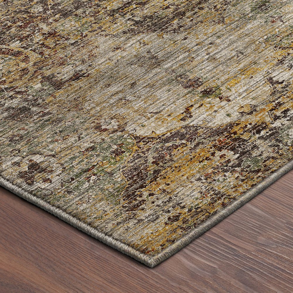 Machine Washable Aristo AR4 Gold 1'8" x 2'6" Rug