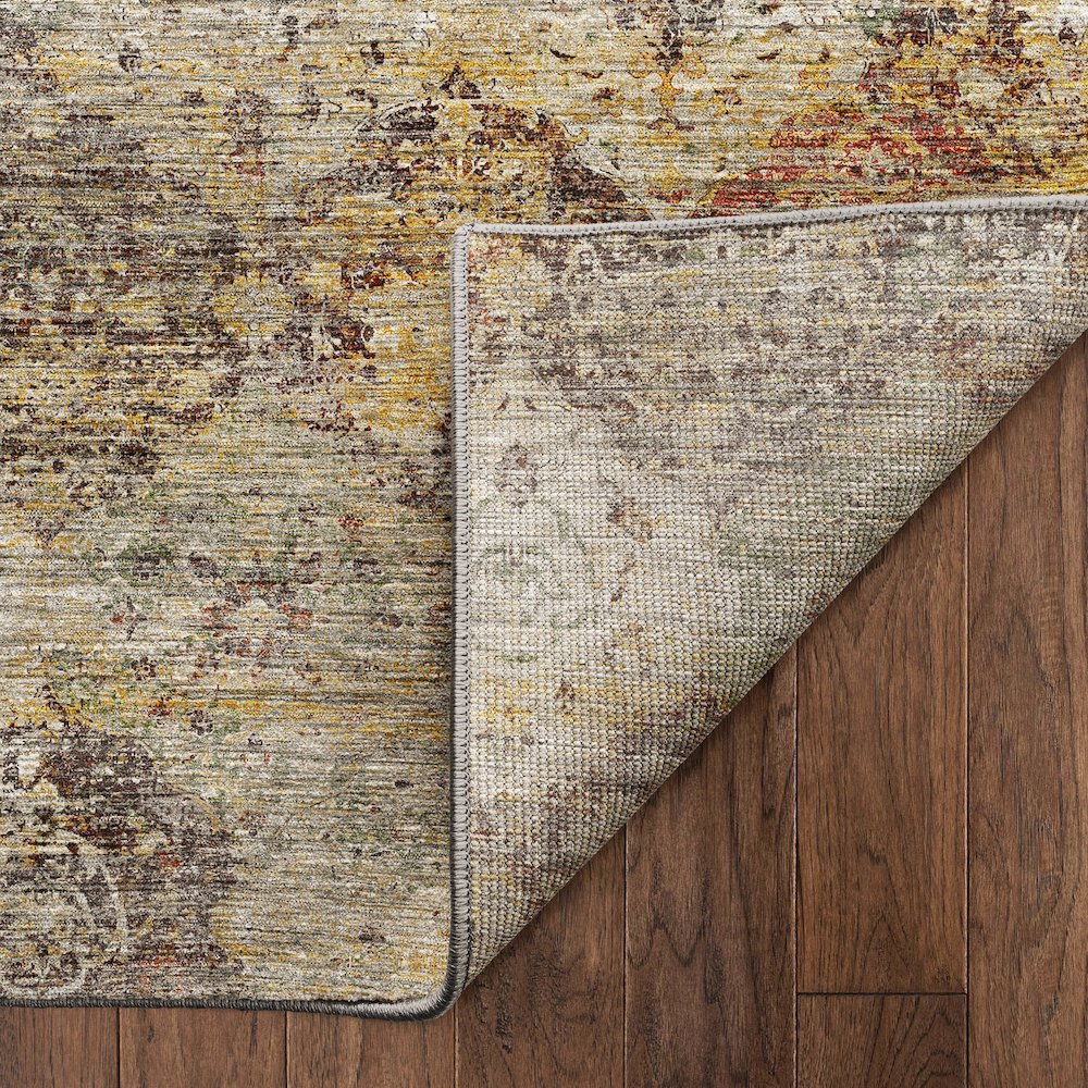 Machine Washable Aristo AR4 Gold 3' x 5' Rug