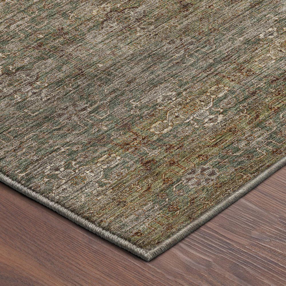 Machine Washable Aristo AR5 Green 10' x 14' Rug