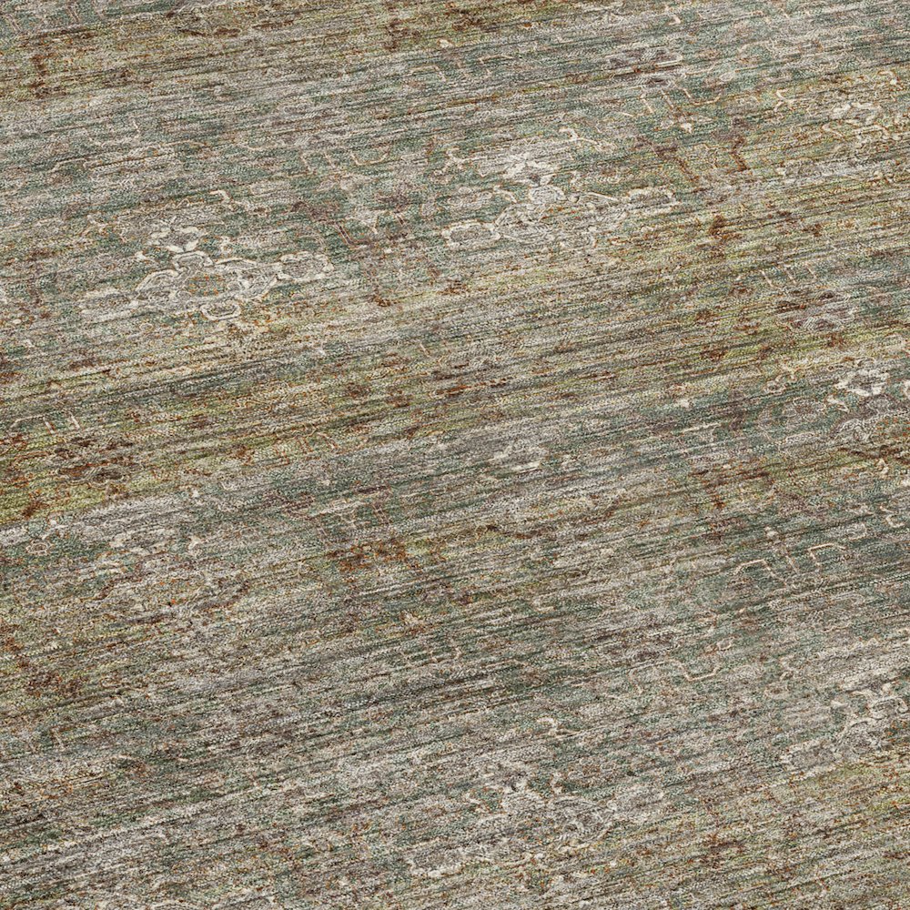 Machine Washable Aristo AR5 Green 5' x 7'6" Rug