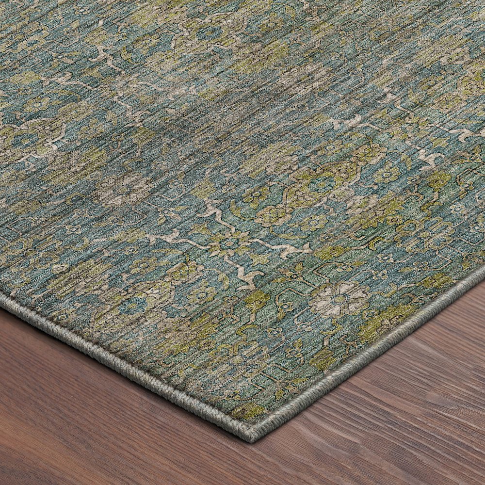 Machine Washable Aristo AR5 Teal 10' x 14' Rug