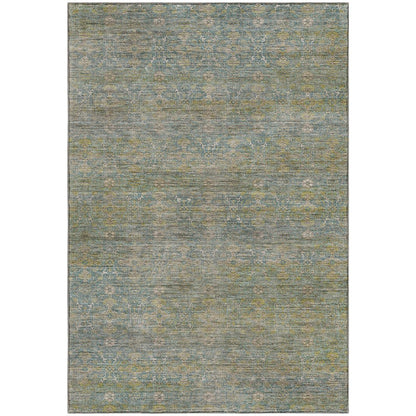 Machine Washable Aristo AR5 Teal 5' x 7'6" Rug