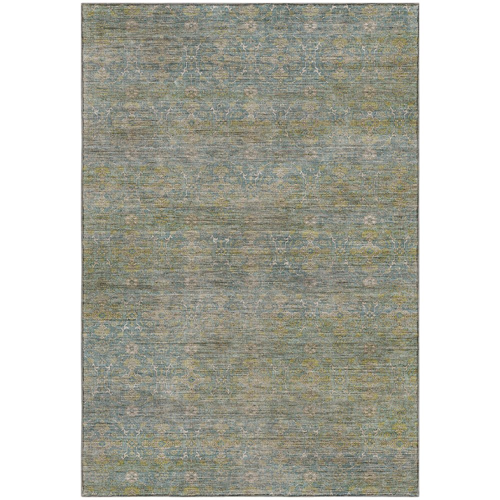 Machine Washable Aristo AR5 Teal 9' x 12' Rug