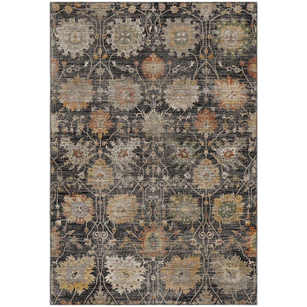 Machine Washable Aristo AR6 Black 3' x 5' Rug
