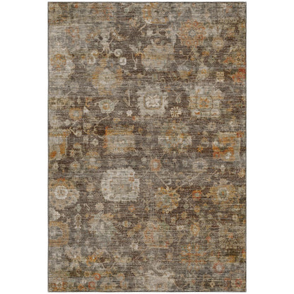 Machine Washable Aristo AR7 Brown 2'6" x 3'10" Rug