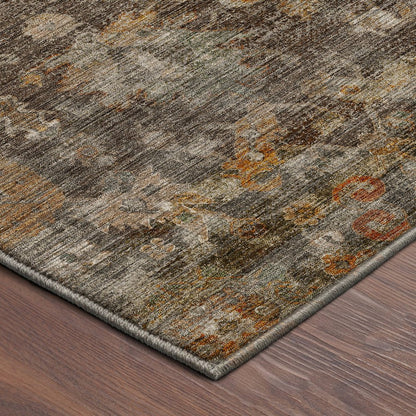 Machine Washable Aristo AR7 Brown 5' x 7'6" Rug