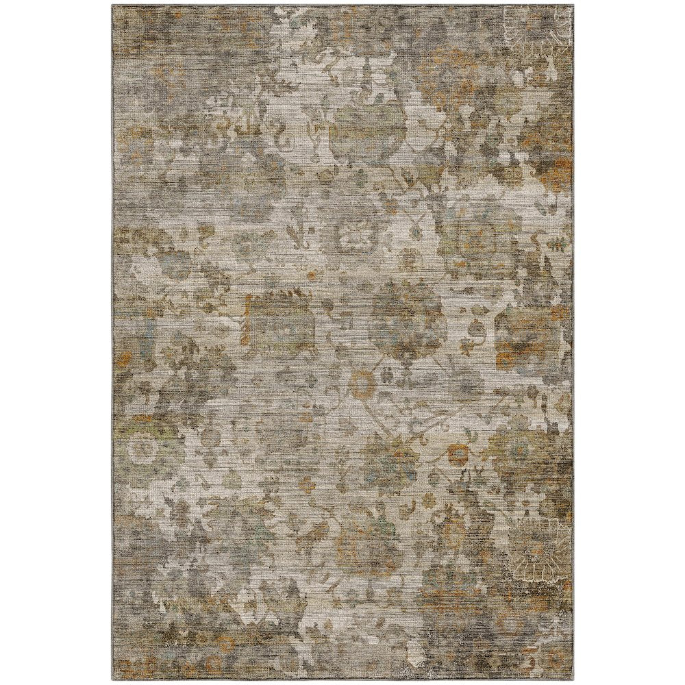 Machine Washable Aristo AR7 Ivory 3' x 5' Rug