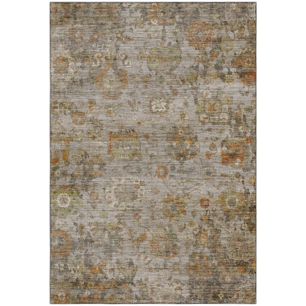 Machine Washable Aristo AR7 Gray 3' x 5' Rug
