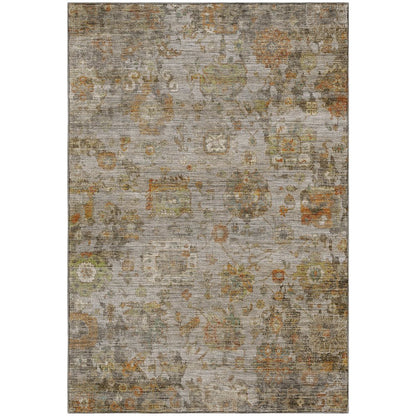 Machine Washable Aristo AR7 Gray 3' x 5' Rug