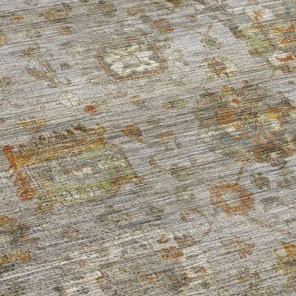 Machine Washable Aristo AR7 Gray 3' x 5' Rug