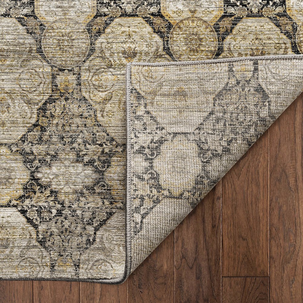 Machine Washable Aristo AR8 Black 2'6" x 3'10" Rug