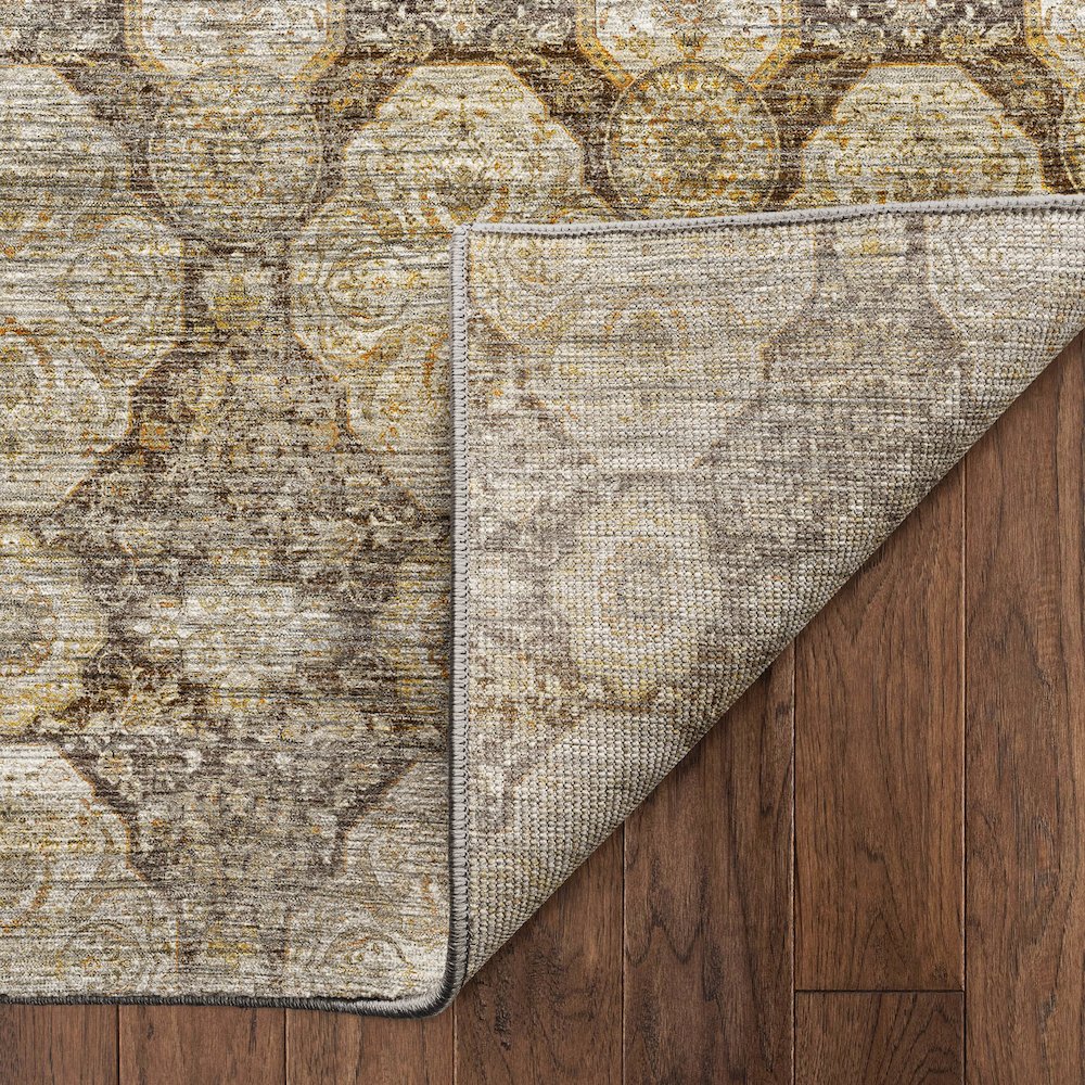 Machine Washable Aristo AR8 Brown 10' x 14' Rug