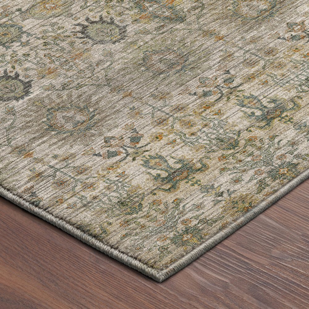 Machine Washable Aristo AR9 Ivory 6'6" x 9'6" Rug