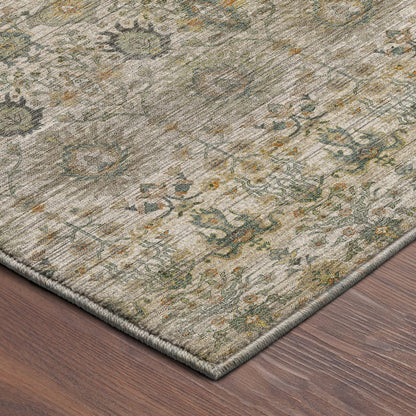 Machine Washable Aristo AR9 Ivory 8' x 8' Round Rug