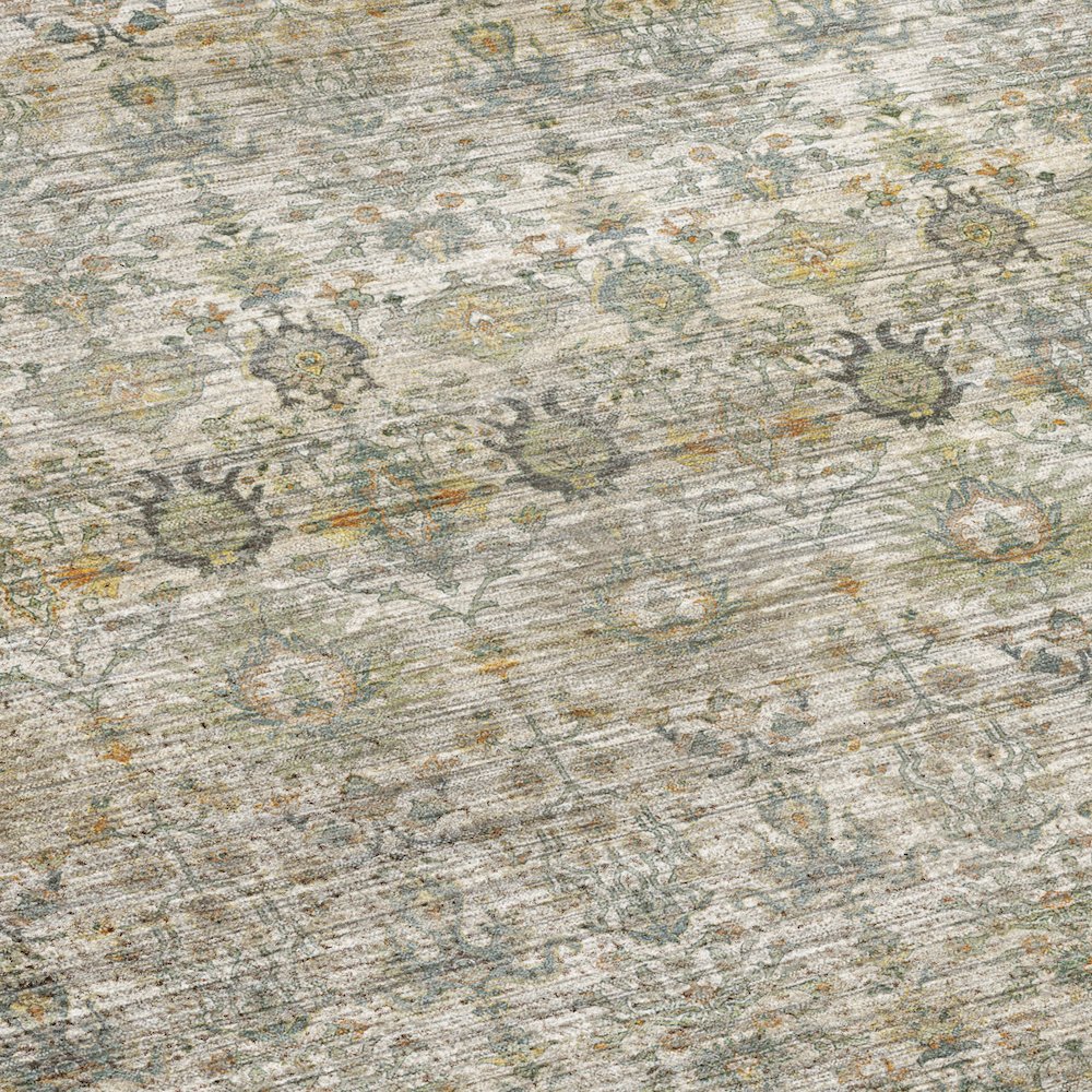 Machine Washable Aristo AR9 Ivory 8' x 8' Round Rug