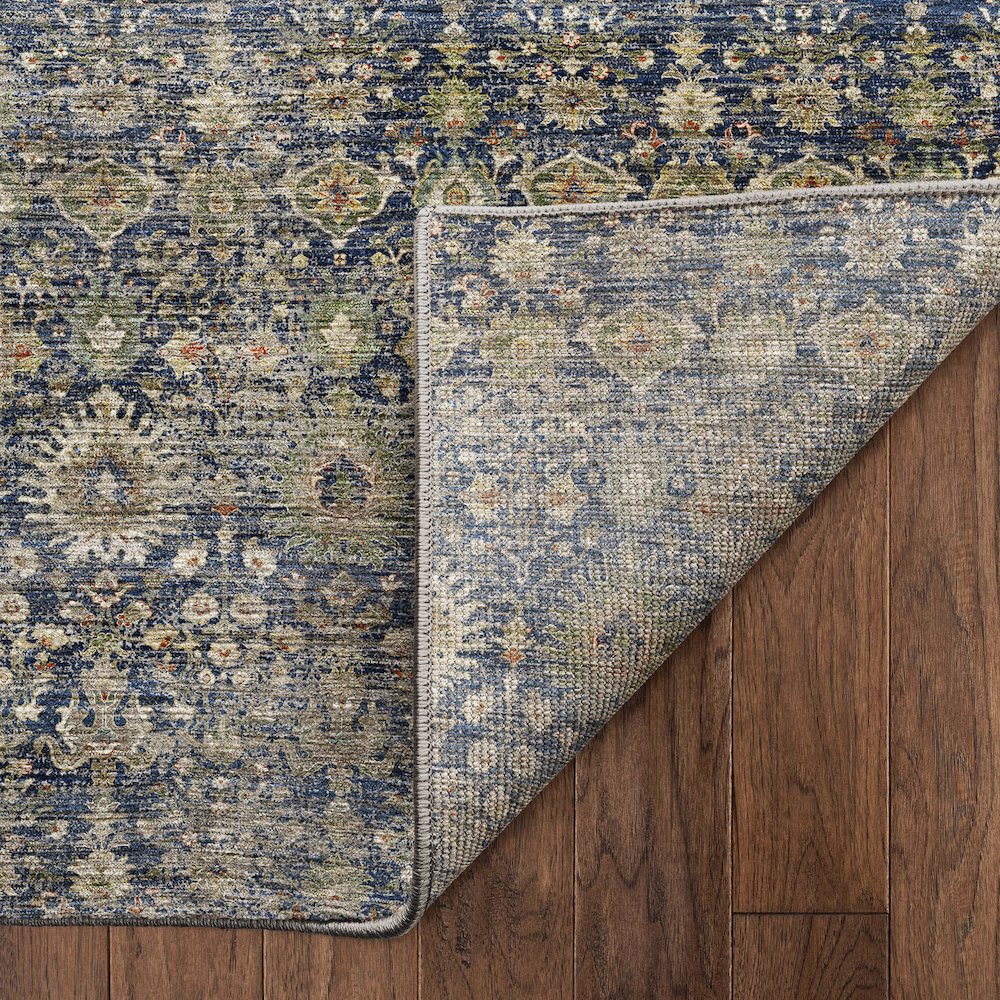 Machine Washable Aristo AR9 Blue 3' x 5' Rug