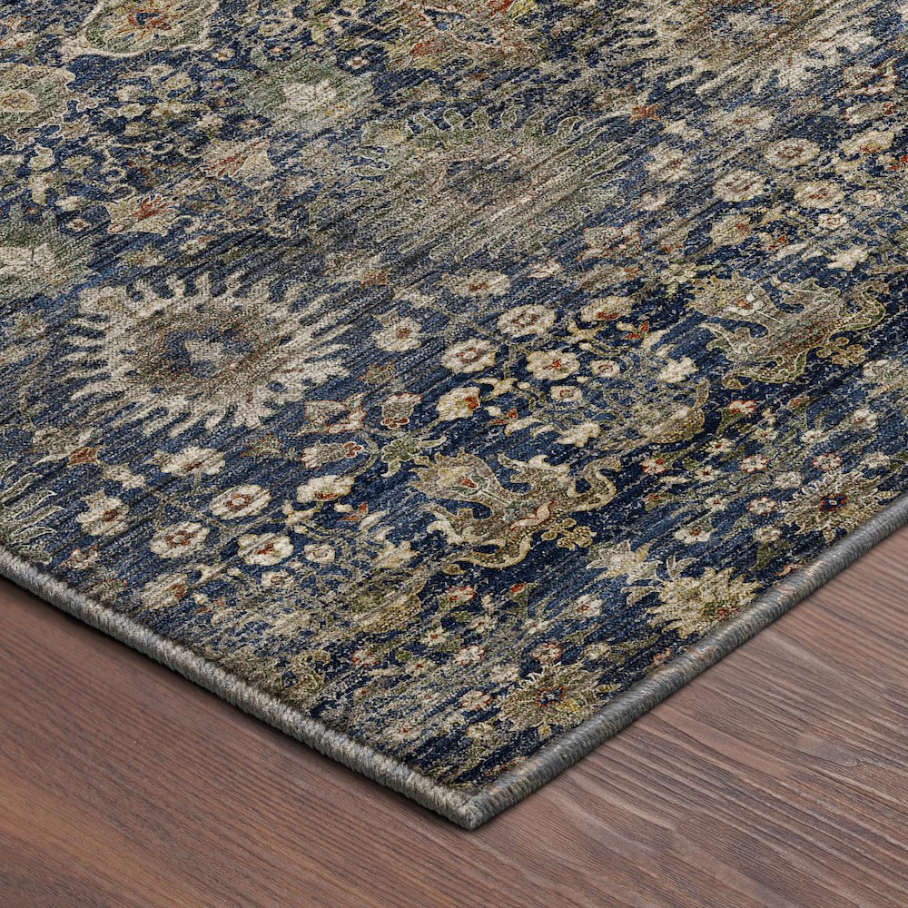 Machine Washable Aristo AR9 Blue 8' x 10' Rug