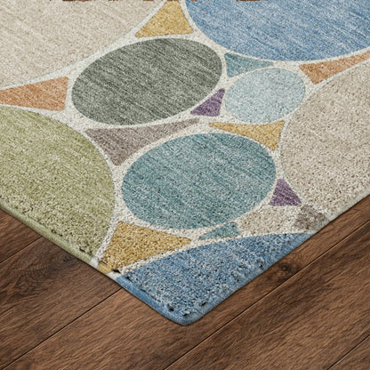 Luxury Washable Kenner KN1 Multi 10' x 14' Rug