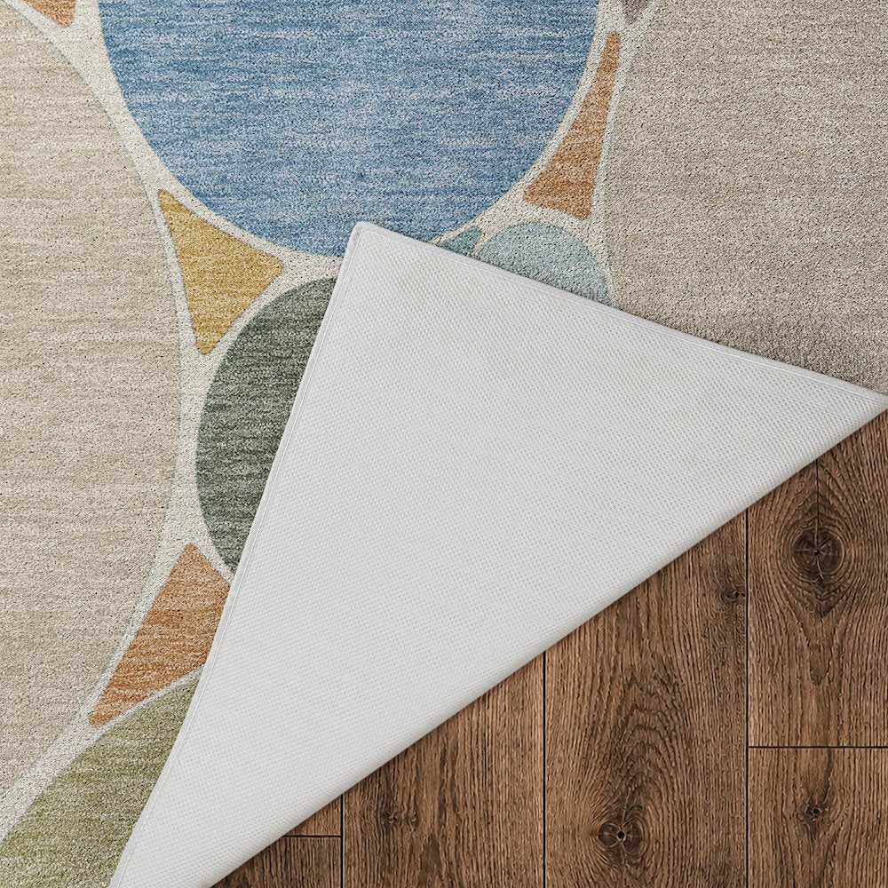 Luxury Washable Kenner KN1 Multi 9' x 12' Rug