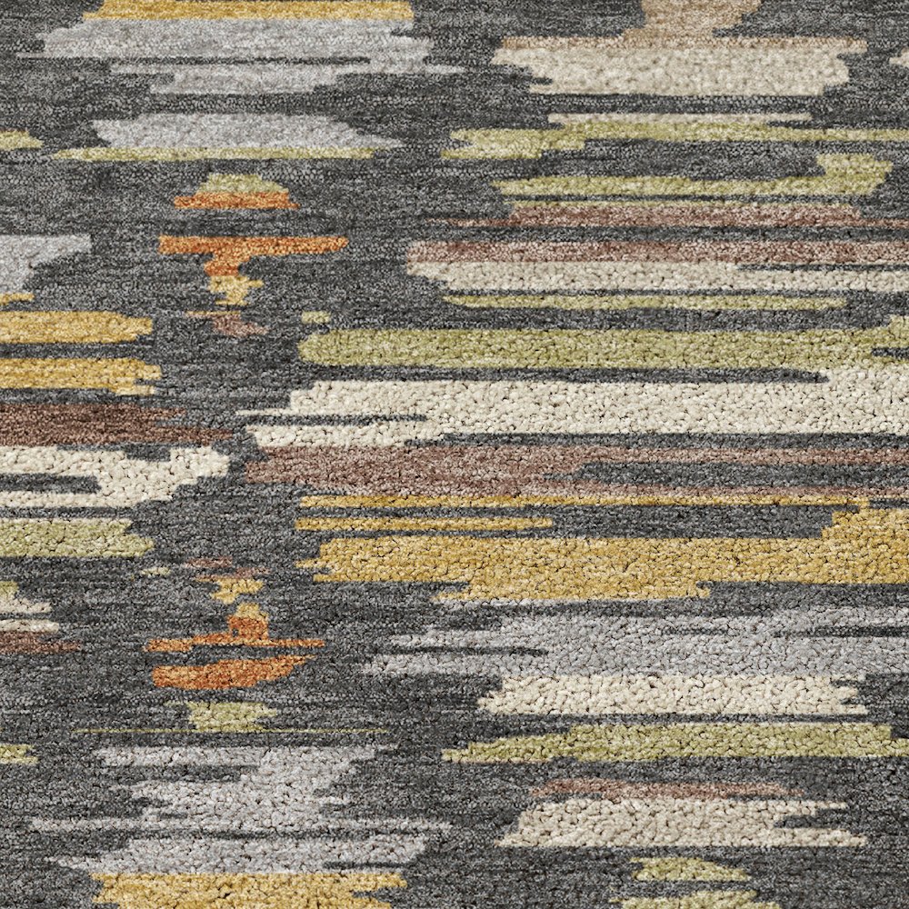 Luxury Washable Kenner KN2 Gray 8' x 8' Round Rug