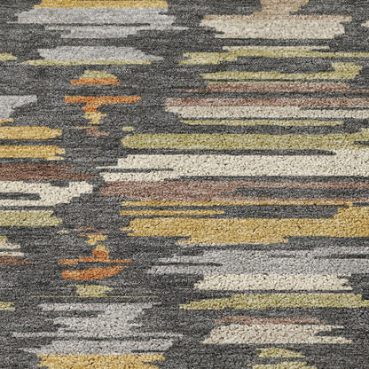 Luxury Washable Kenner KN2 Gray 8' x 8' Round Rug