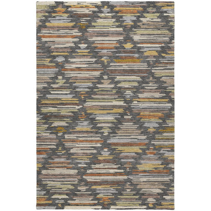 Luxury Washable Kenner KN2 Gray 8' x 10' Rug