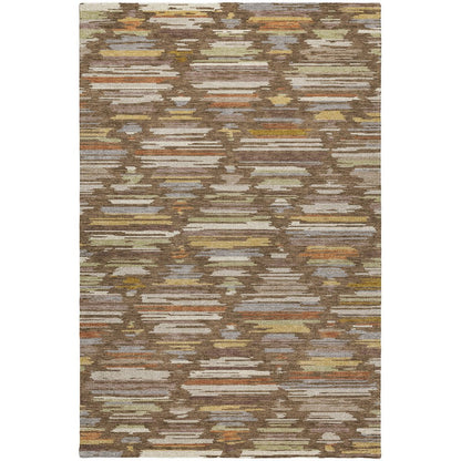 Luxury Washable Kenner KN2 Brown 3' x 5' Rug