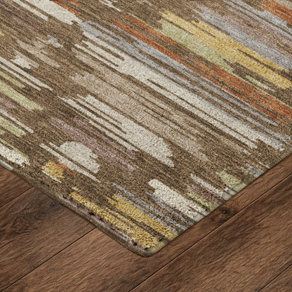 Luxury Washable Kenner KN2 Brown 8' x 10' Rug