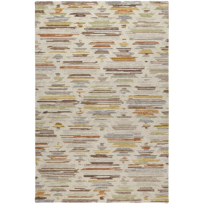 Luxury Washable Kenner KN2 Ivory 6'6" x 9'6" Rug