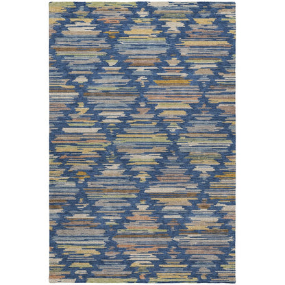 Luxury Washable Kenner KN2 Blue 5' x 7'6" Rug
