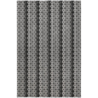 Luxury Washable Kenner KN3 Black 3' x 5' Rug