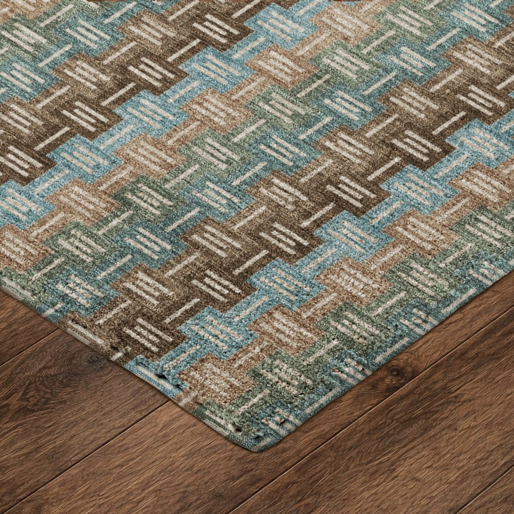 Luxury Washable Kenner KN3 Brown 3' x 5' Rug