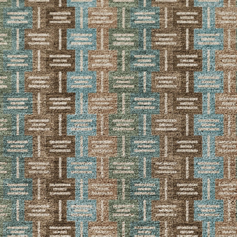 Luxury Washable Kenner KN3 Brown 8' x 8' Round Rug