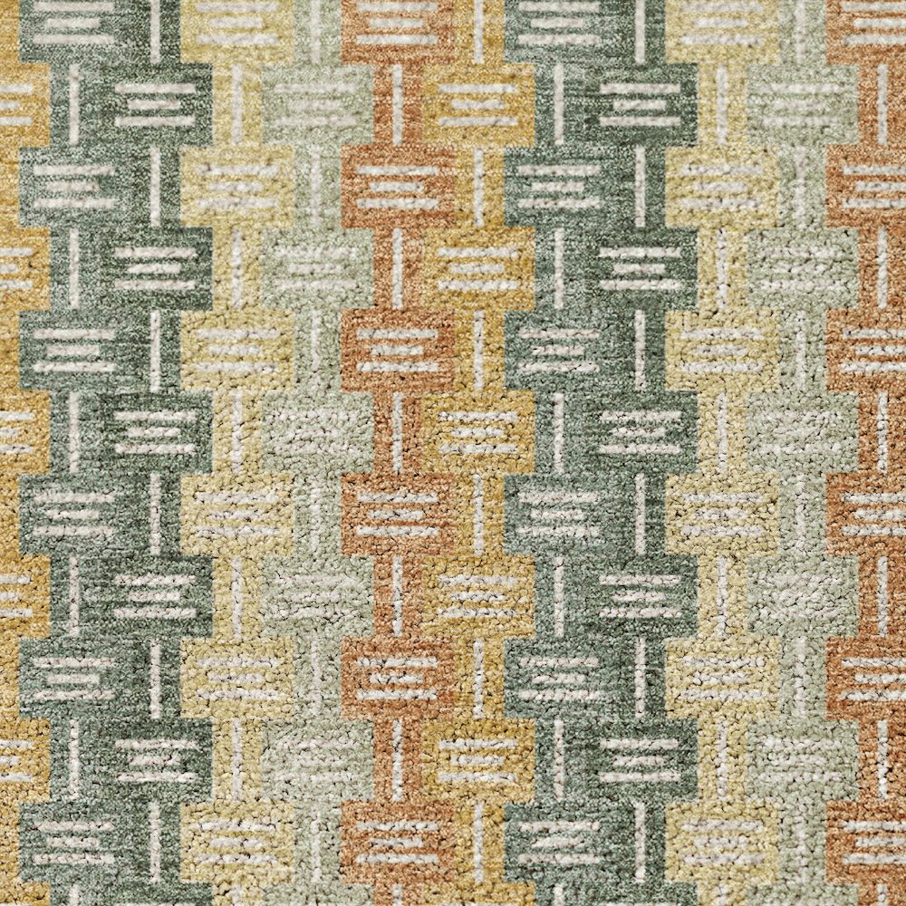 Luxury Washable Kenner KN3 Green 9' x 12' Rug