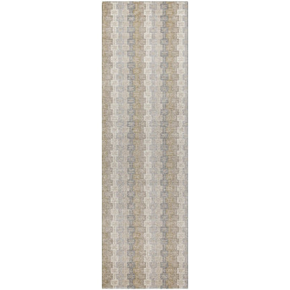 Luxury Washable Kenner KN3 Ivory 2'3" x 7'6" Runner Rug
