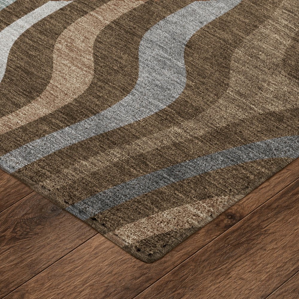 Luxury Washable Kenner KN4 Brown 8' x 10' Rug