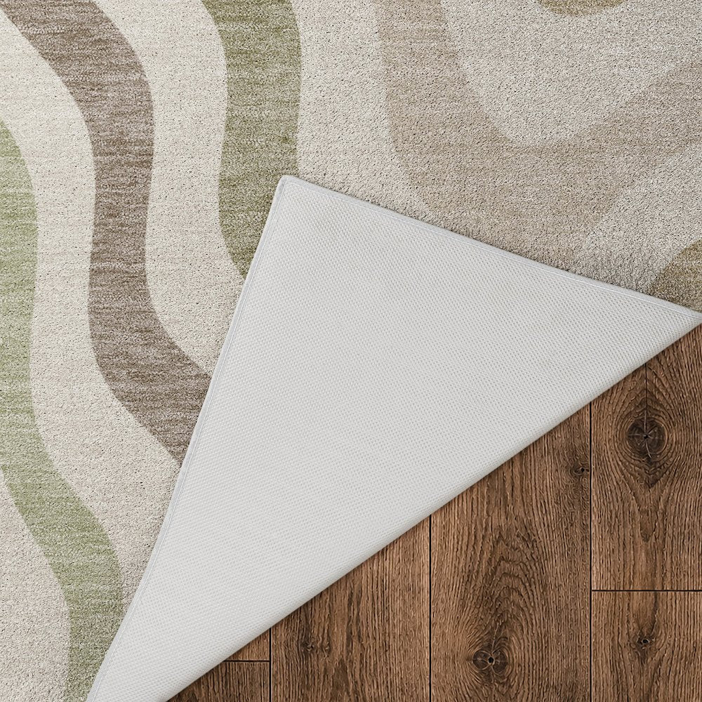 Luxury Washable Kenner KN4 Ivory 3' x 5' Rug