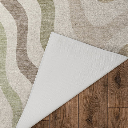 Luxury Washable Kenner KN4 Ivory 3' x 5' Rug