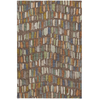 Luxury Washable Kenner KN5 Brown 8' x 10' Rug
