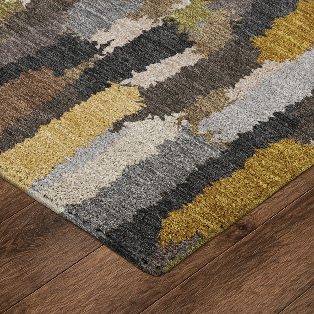 Luxury Washable Kenner KN6 Black 2'3" x 7'6" Runner Rug