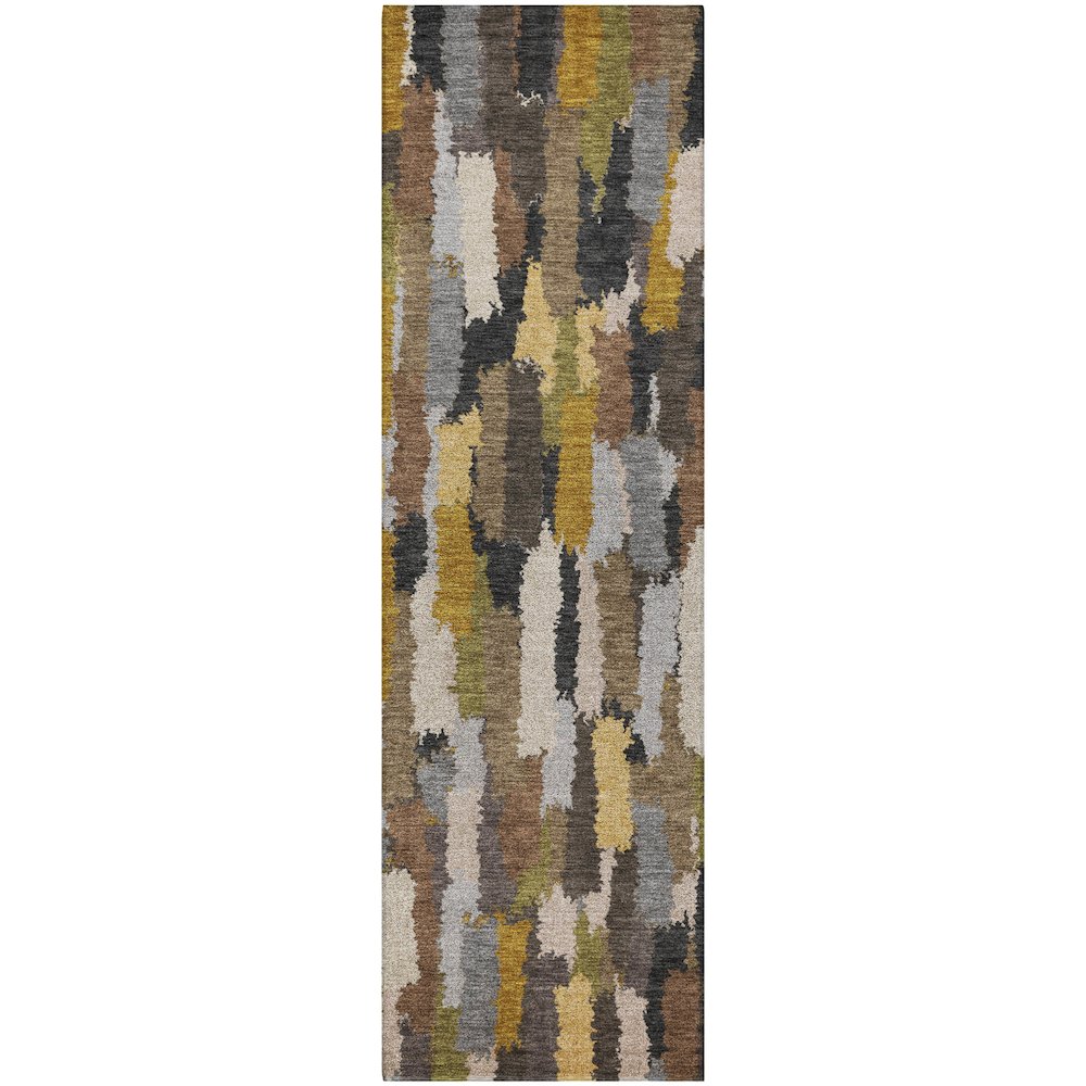 Luxury Washable Kenner KN6 Black 2'3" x 7'6" Runner Rug