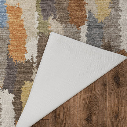 Luxury Washable Kenner KN6 Brown 2'3" x 7'6" Runner Rug