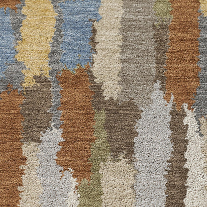 Luxury Washable Kenner KN6 Brown 8' x 8' Round Rug
