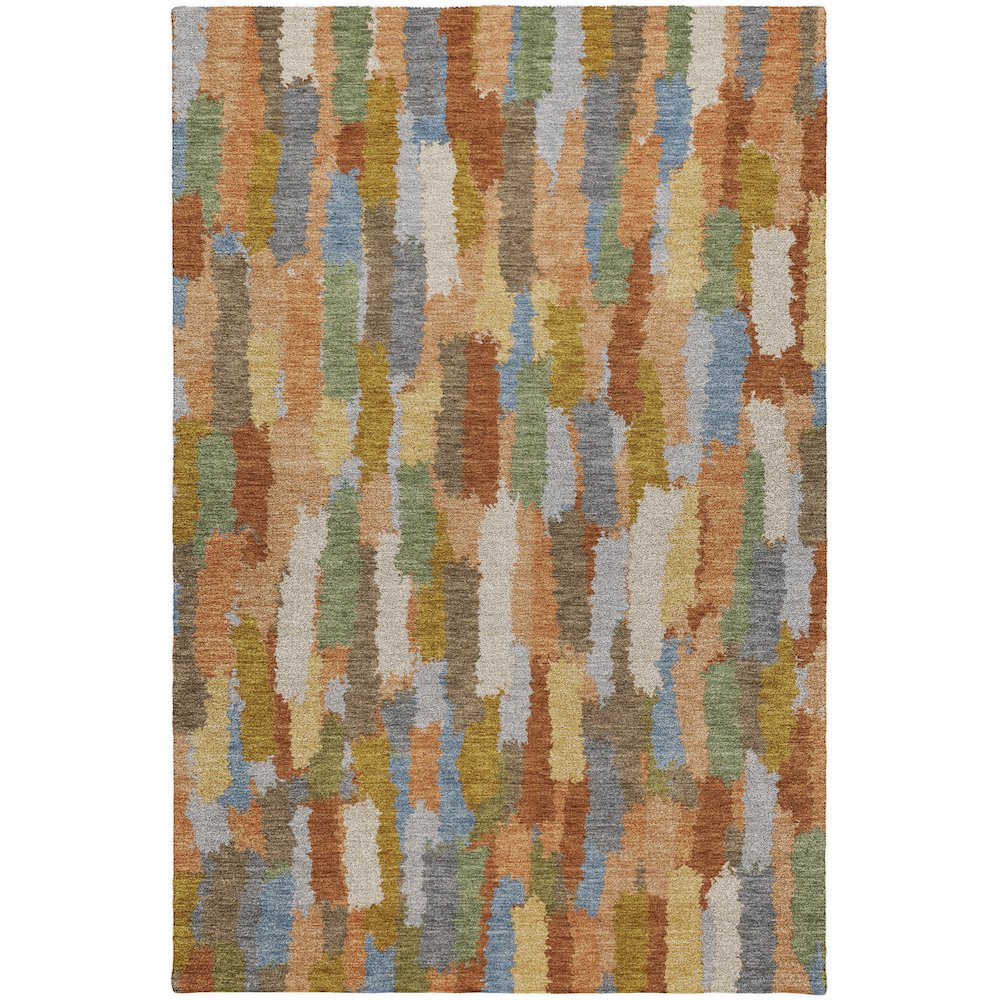 Luxury Washable Kenner KN6 Orange 8' x 10' Rug