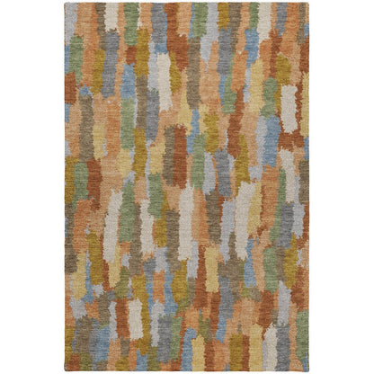 Luxury Washable Kenner KN6 Orange 8' x 10' Rug